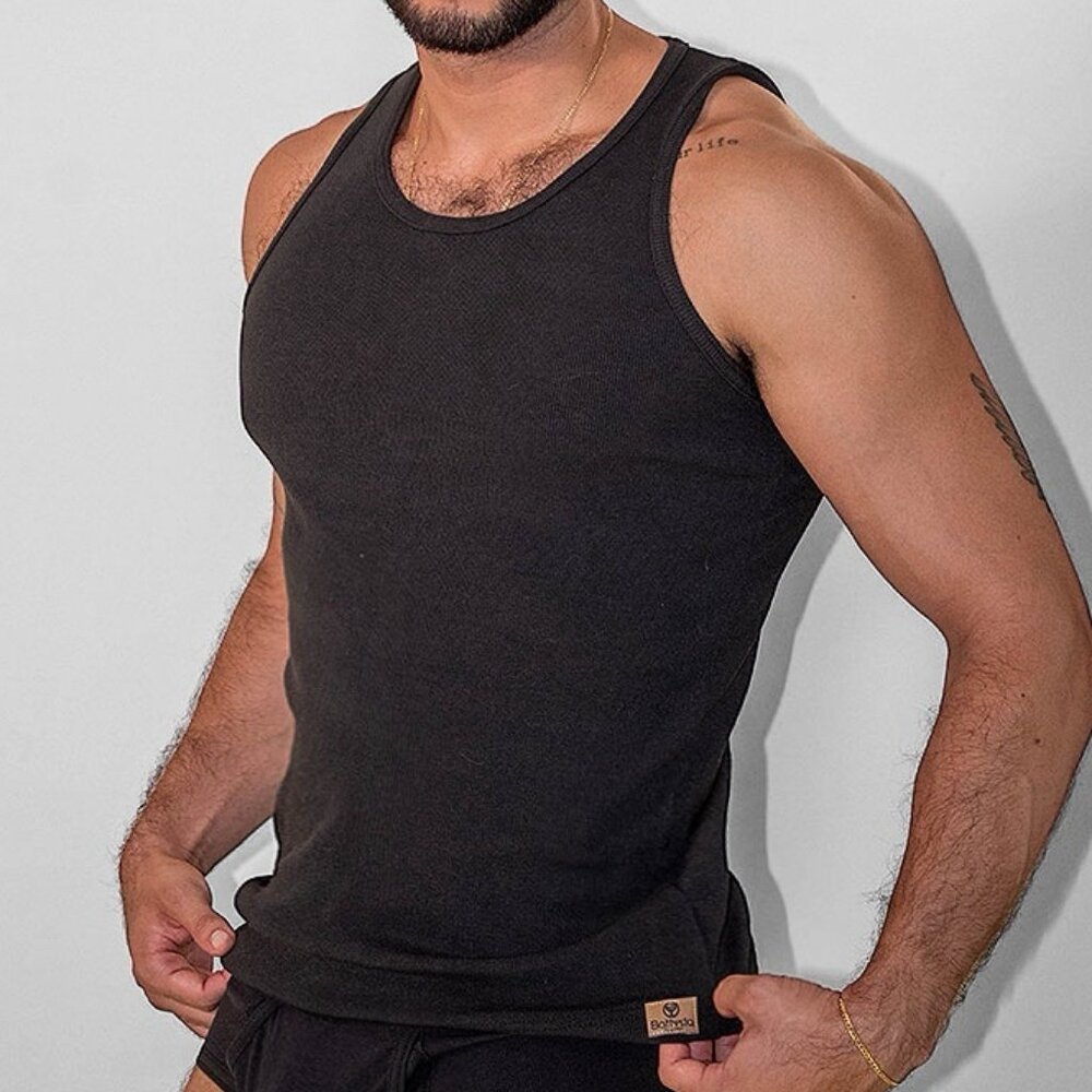 BATTYSTA BLACK KANGAROO TANK TOP